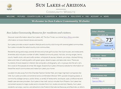 Sun Lakes AZ Active Adult Communities